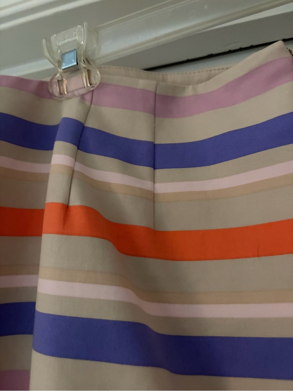 Striped Pastel A-Line Skirt - Multi - Picture 3 of 5